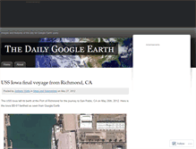 Tablet Screenshot of dailygoogleearth.com